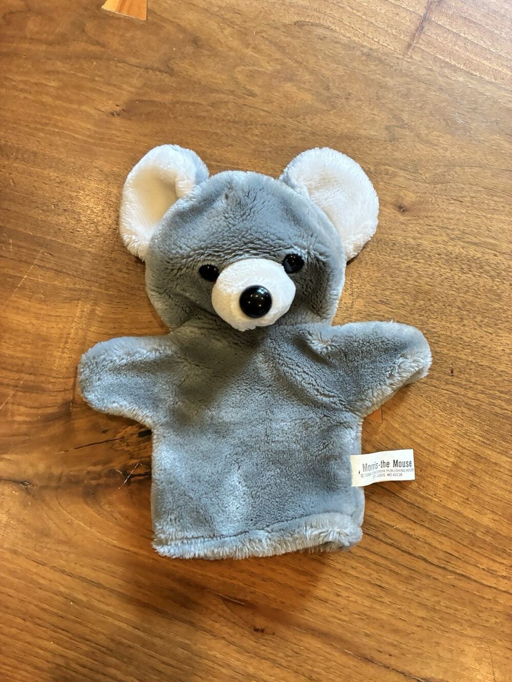 Antics 1988 Vintage Morris‎ the Mouse Plush Hand Puppet 10-inch